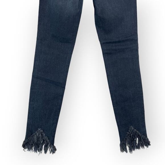 NWT MAVI TESS High Rise Skinny Jeans FRAYED HEM SIZE 27 Dark Blue Wash Denim - Picture 8 of 11